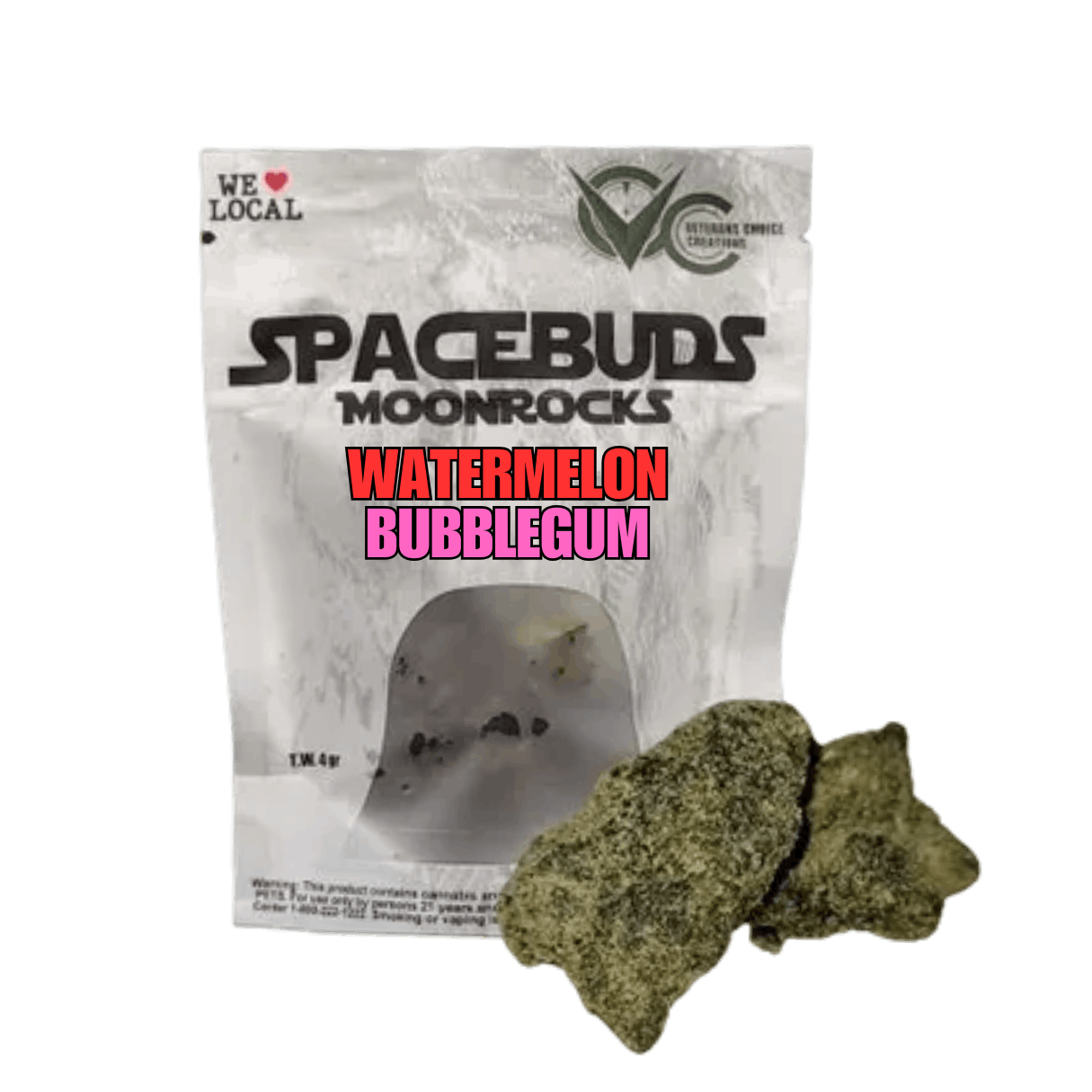 SpaceBuds Watermelon Bubblegum Moon Rocks