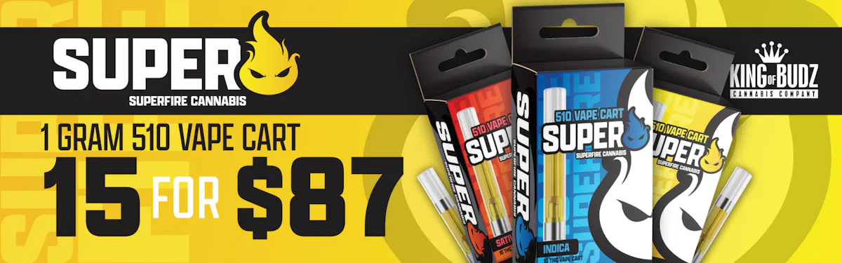 Superfire 1g Cart - 15 For $87