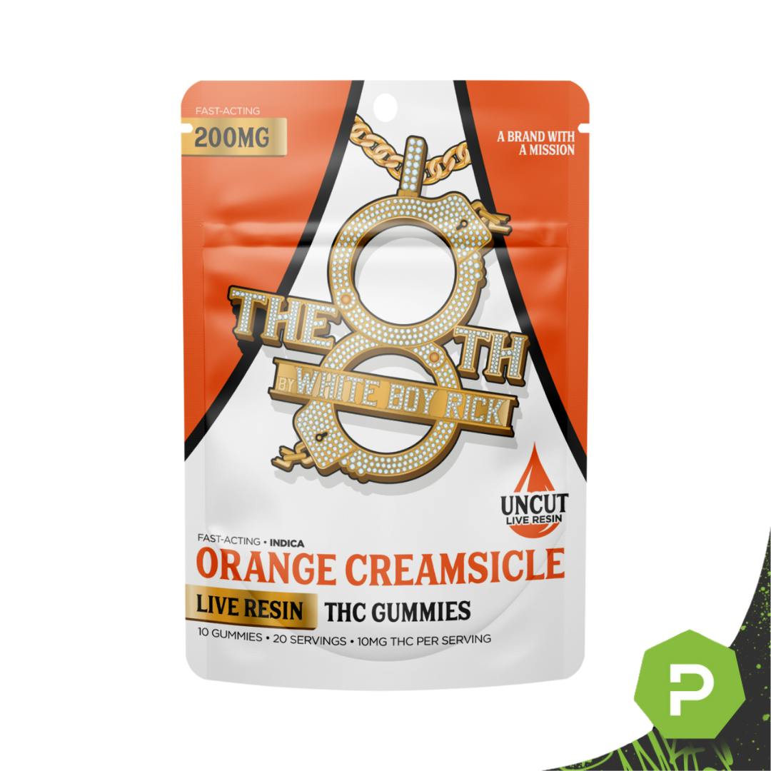 The 8th White Boy Rick | 200mg Live Resin Gummies | Orange
