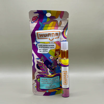 Hunna - .5g Live Rosin Disposable - Barrel Of Monkeys
