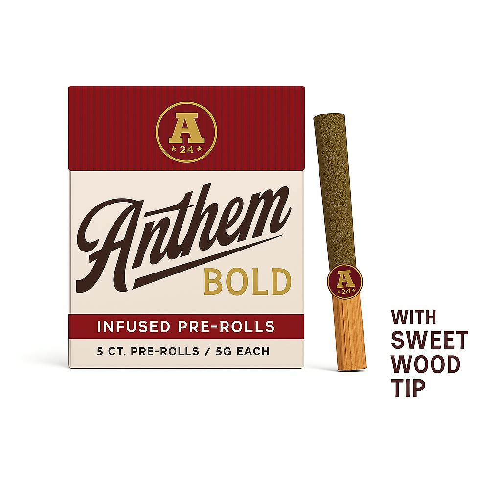 Anthem Infused Pre Rolls Black Cherry Maduro 5pk | Earth's Healing