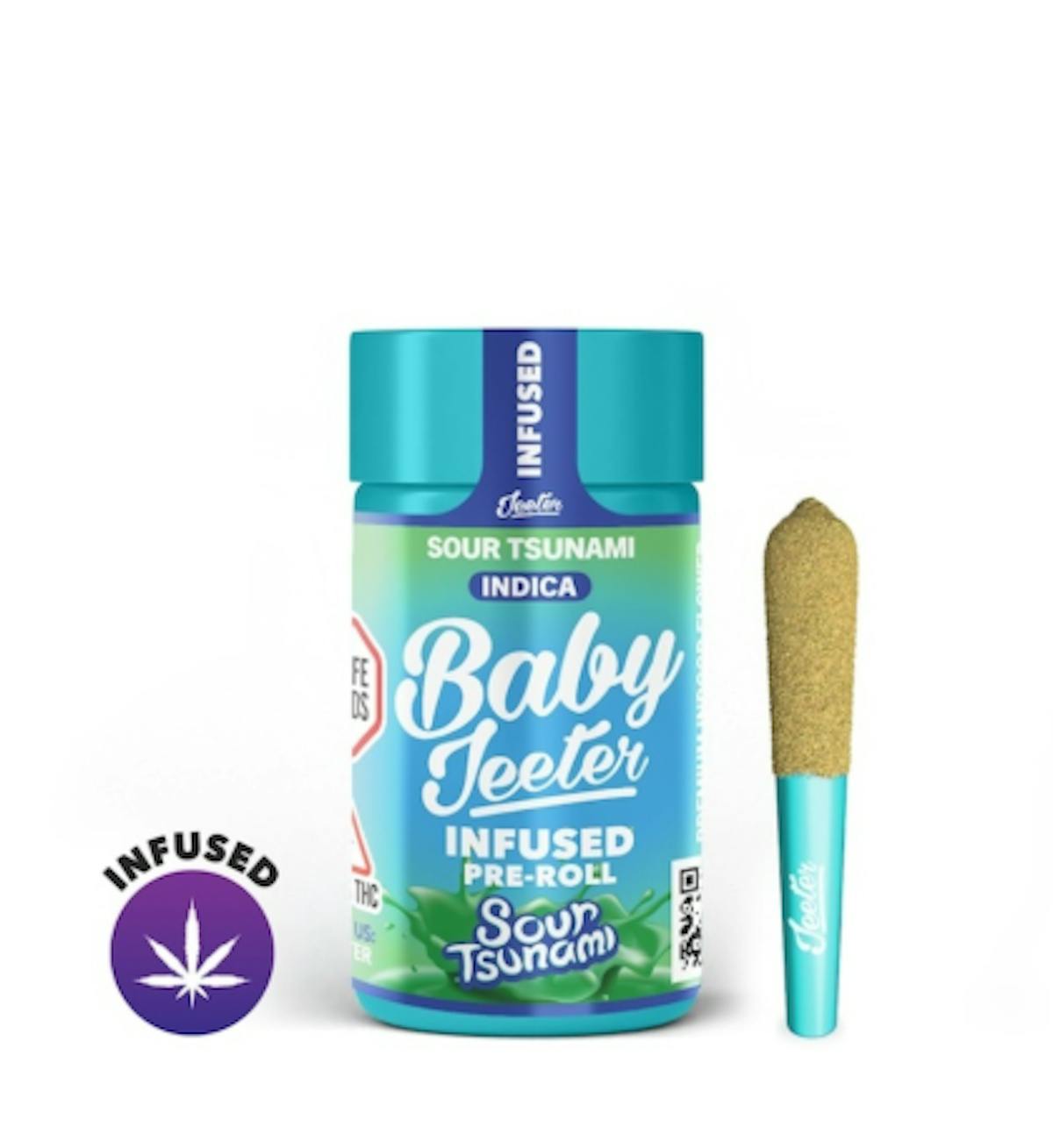 Photo of Baby Jeeter Sour Tsunami 5pk Infused Prerolls