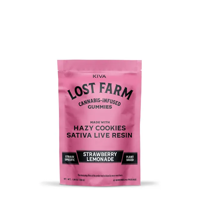 Lost Farms Lost Farm Live Resin Gummies Strawberry Lemonade 10pk/100mg (sativa, 1g)