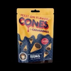 Cannbals | Cookies and Cream | Chocolate Cones 10pk | 100mg