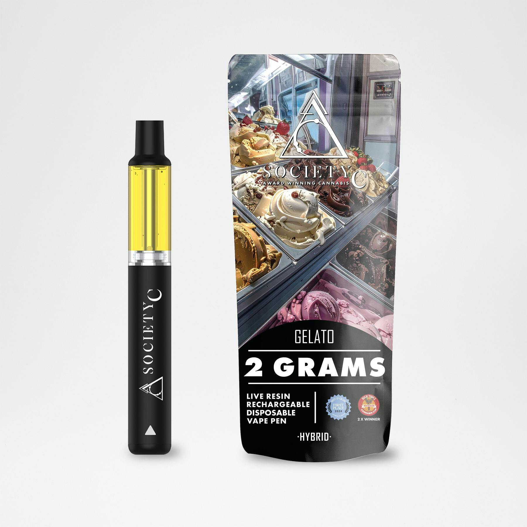 Society C - 2g Live Resin Disposable - Gelato