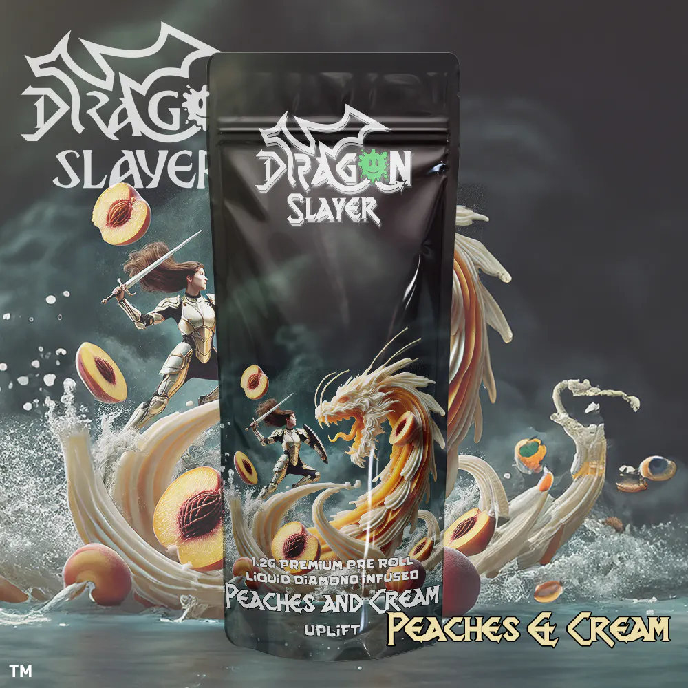 Dragon Slayer - Liquid Diamond Pre-roll 1.2g - Peaches & Cream