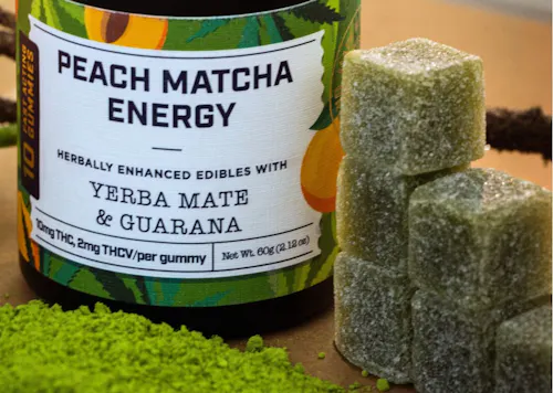SUPERNATURALS | PEACH MATCHA ENERGY GUMMIES (10:2 THC:THCV) | 100MG-active