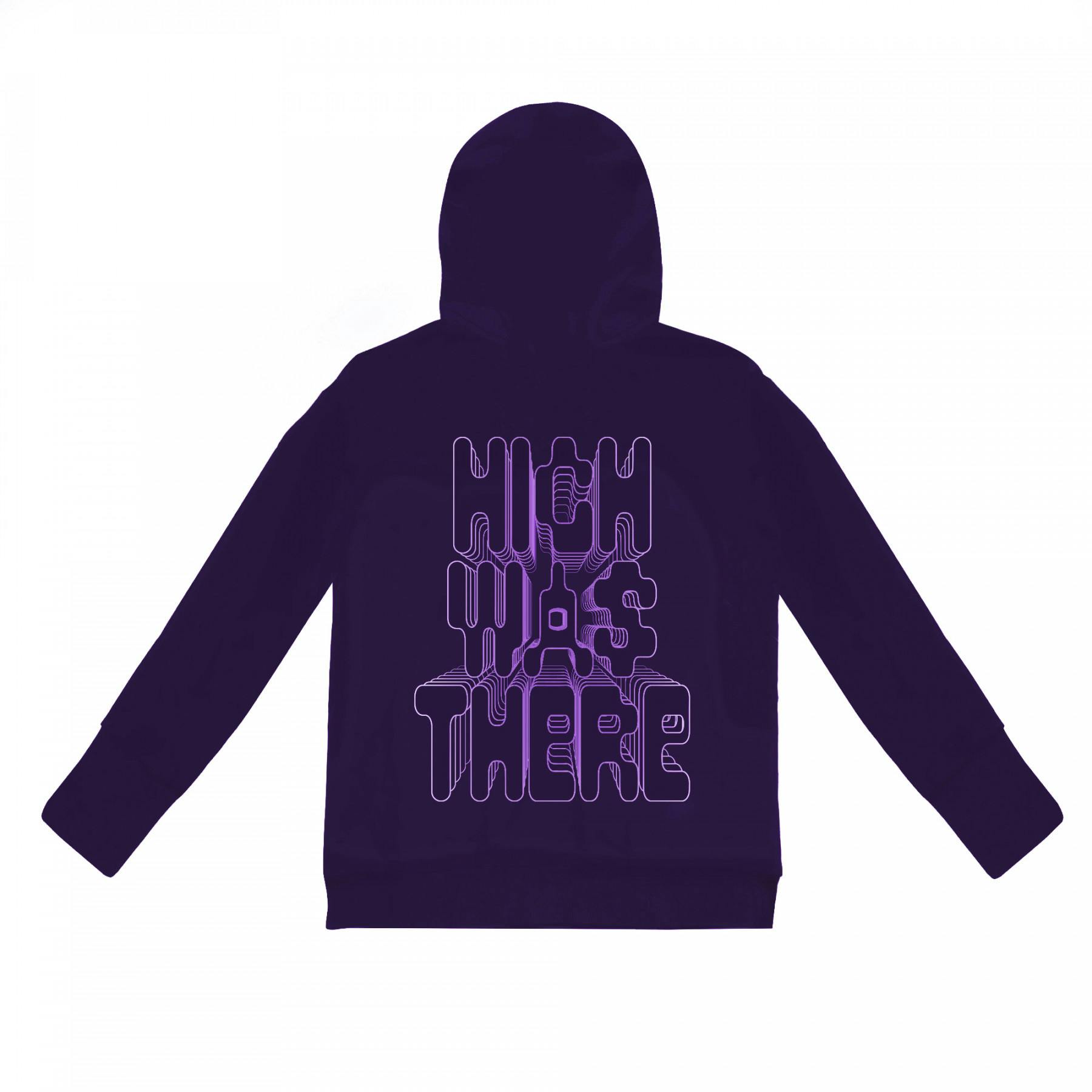 Red eye tek - premium high neck hoodie - large