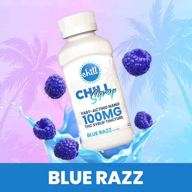 Chill Tincture Blue Razz Syrup 100mg (hybrid, herbal, 1g)