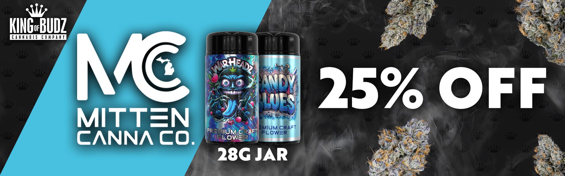 Mitten Canna Co. - 28g Prepack Jar - 25 Percent Off