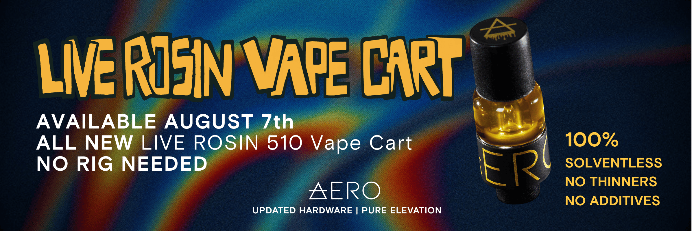 Live Rosin Vape Carts with Upgraded Hardware
