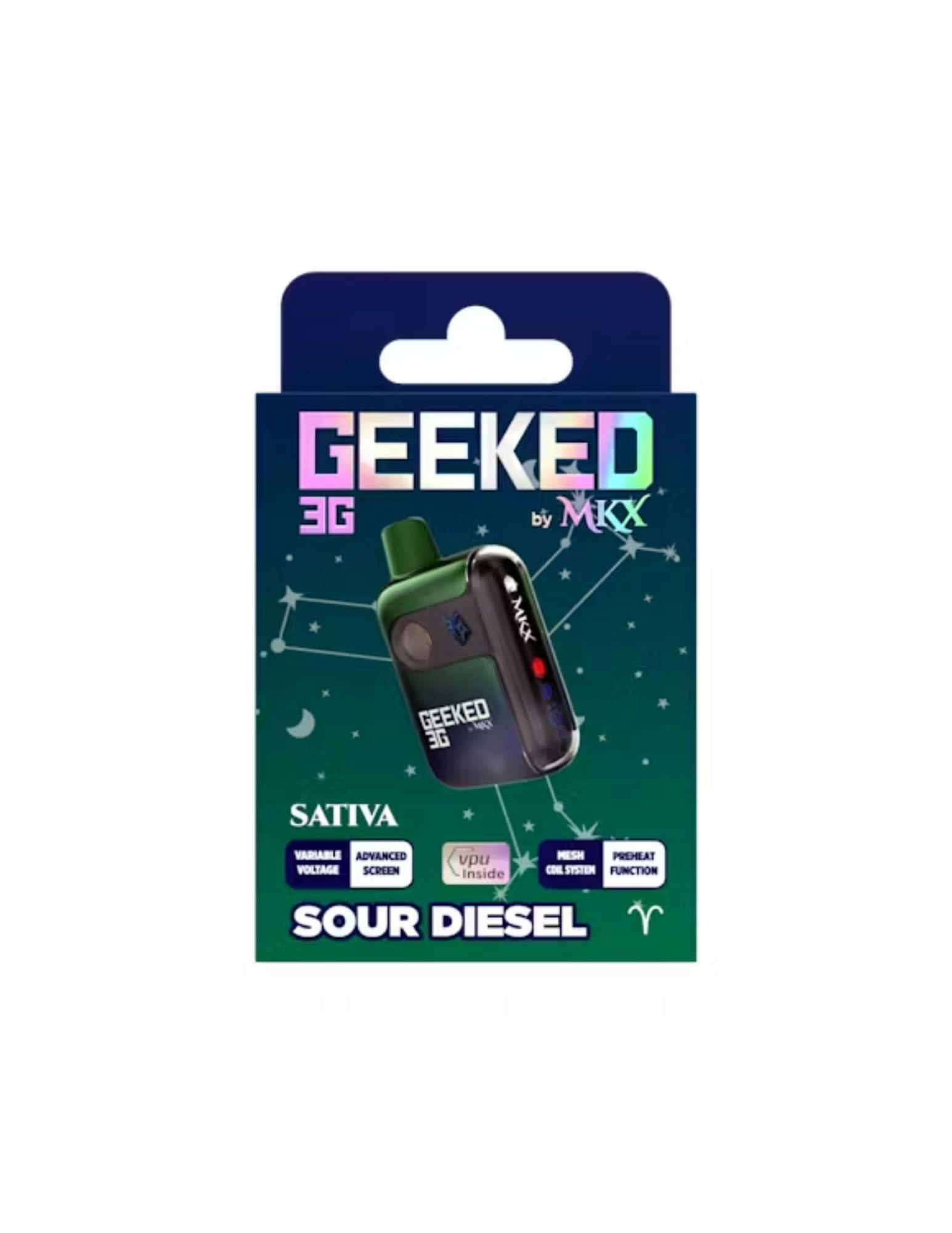 Product: GEEKED BY MKX | SOUR DIESEL - DISPOSABLE SATIVA