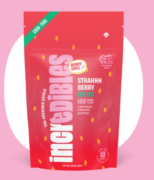 Incredibles | Strahhh Berry | THC:CBD | 100mg | 10ct