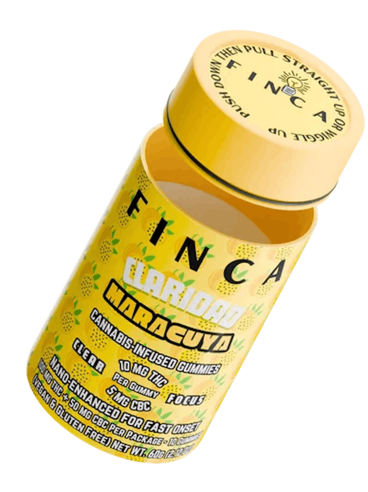 Photo of FINCA | Claridad Passion Fruit Focus 2:1 Gummies | 100mg CBC 10pk