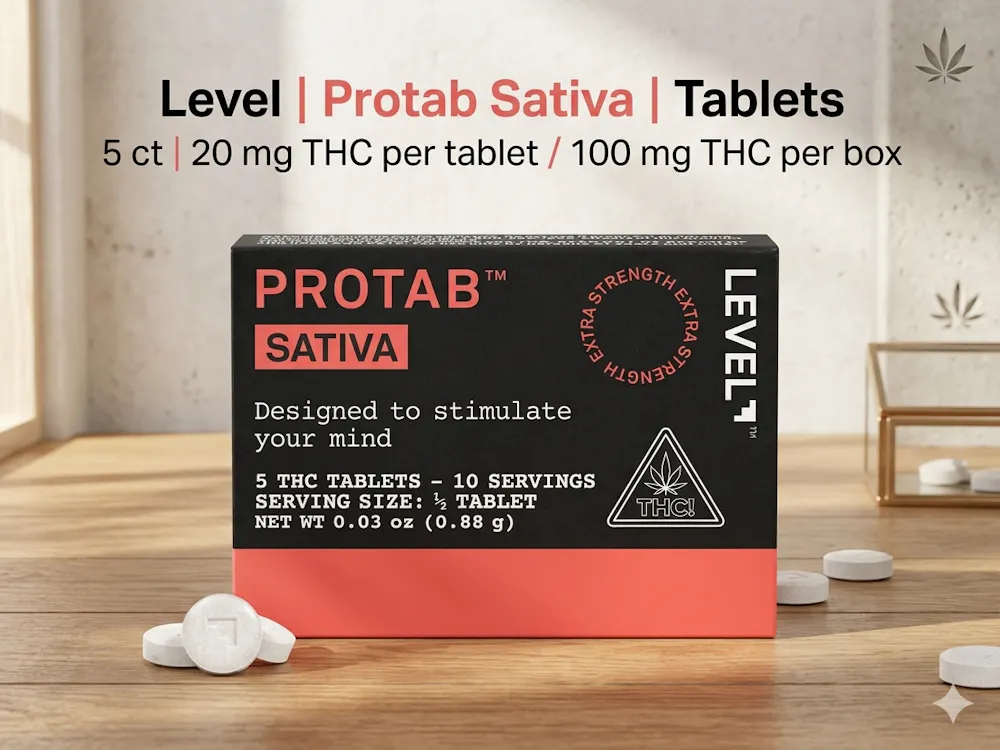 Product Level | Protab Sativa | Tablets | 10ct | 250 mg