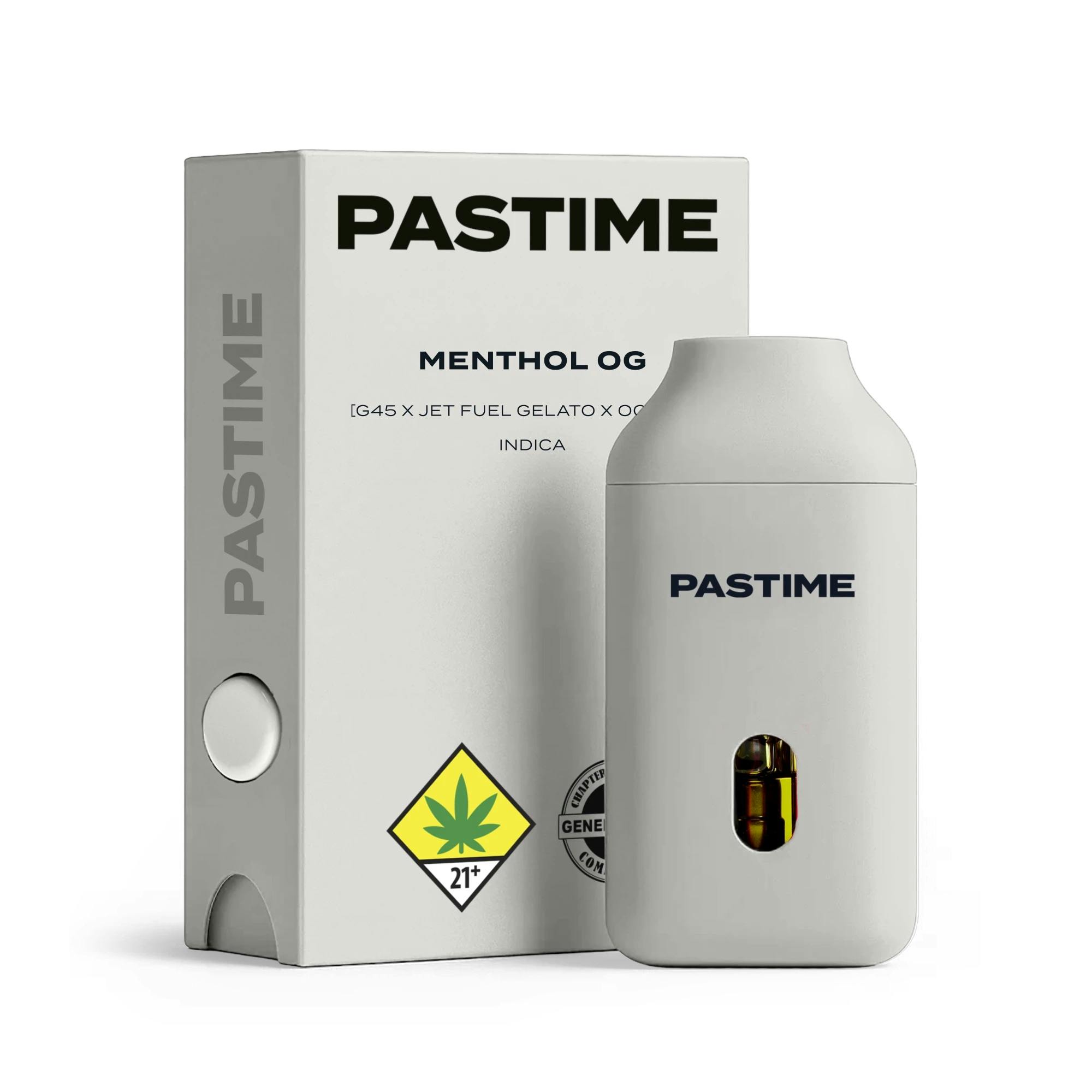 Menthol OG Liquid Diamonds Disposable Vape (Pastime) | Kush 21