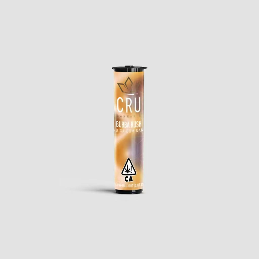 CRU Cannabis Bubba Kush | Infused Single - Strain Stars Cannabis