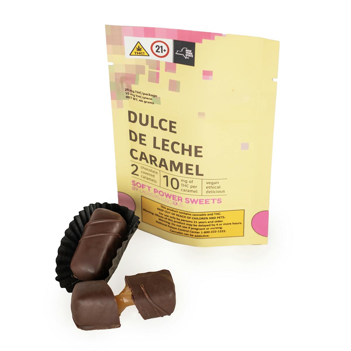 Photo of Soft Power Sweets – Chocolate Dulce De Leche Caramel 2pk 10mg