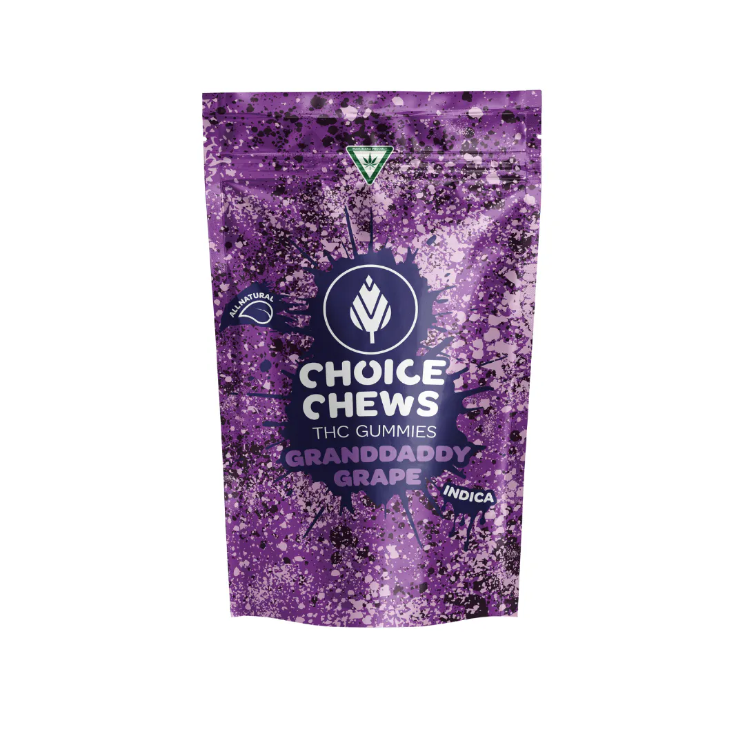 Choice Chews | Granddaddy Grape Gummies | 10x20mg | 200mg | LIV