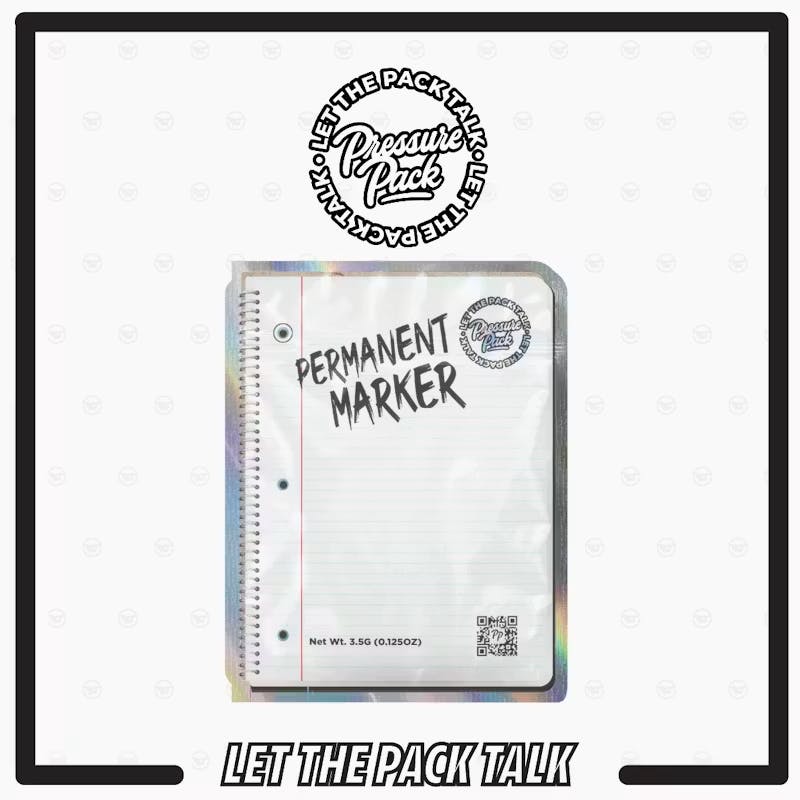 Pressure Pack - 3.5g Prepack - Permanent Marker