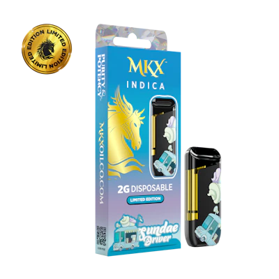 2g MKX Disposable *LIMITED EDITION* - Sundae Driver - Indica - DISPOSABLES by MKX Oil Co. at King of Budz