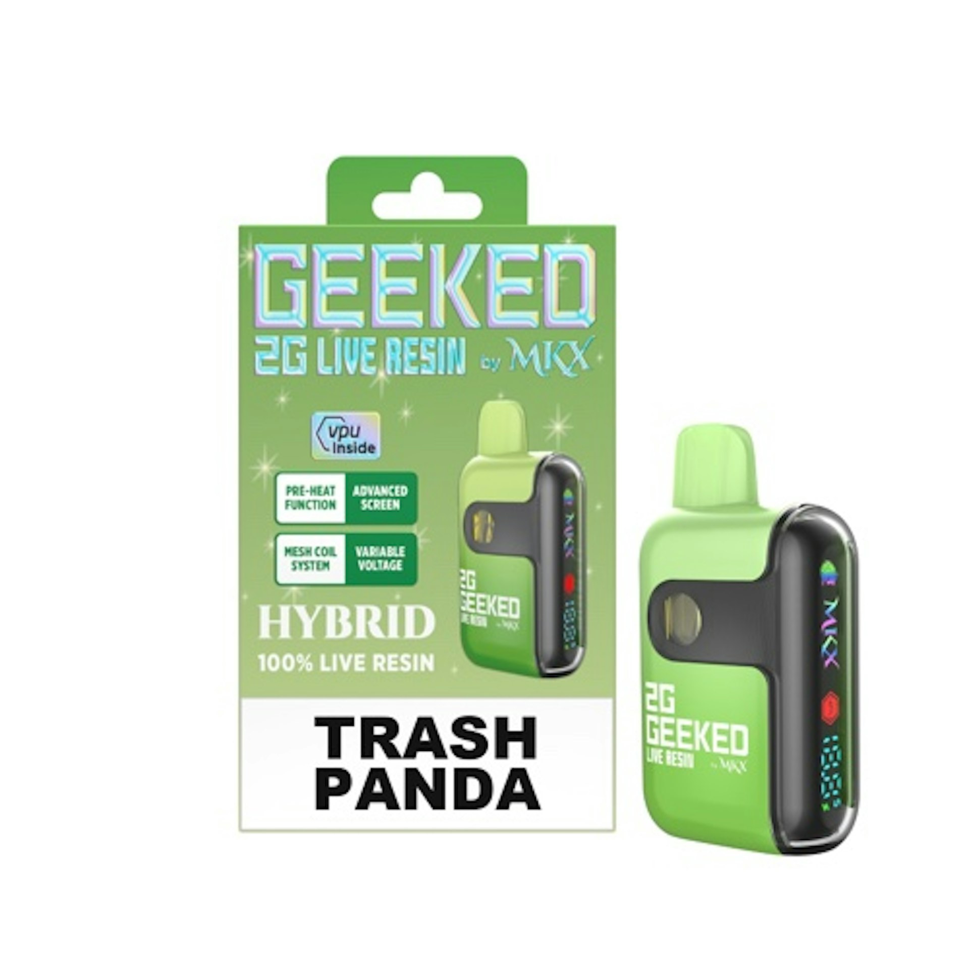MKX Geeked - Trash Panda 2G Live Resin Disposable