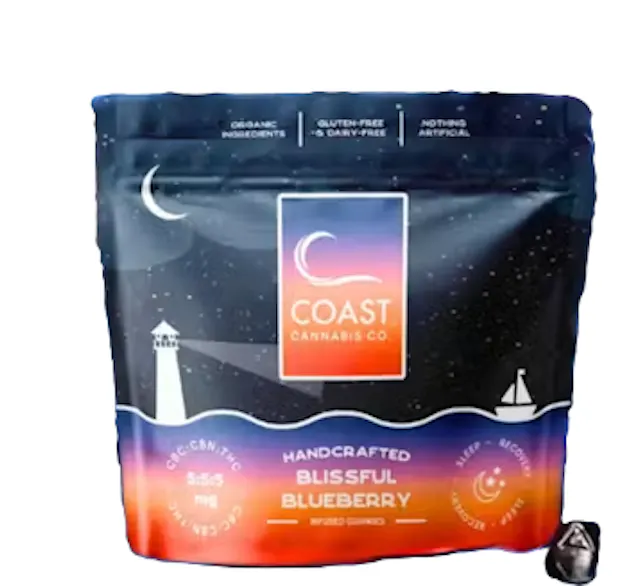 COAST Cannabis Co. COAST Soft Lozenge Blissful Blueberry 4pk/20mg (lozenges, 2.8g)