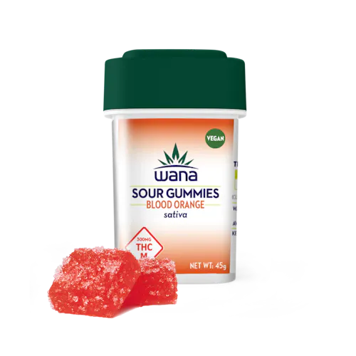 Wana |  Blood Orange Sativa Gummies | 300mg (10pk)-1