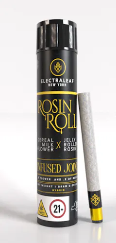 ELECTRALEAF | ROSIN ROLL | CEREAL MILK FLOWER x JELLY ROLLER ROSIN | INFUSED PRE-ROLL | 1.35G-active
