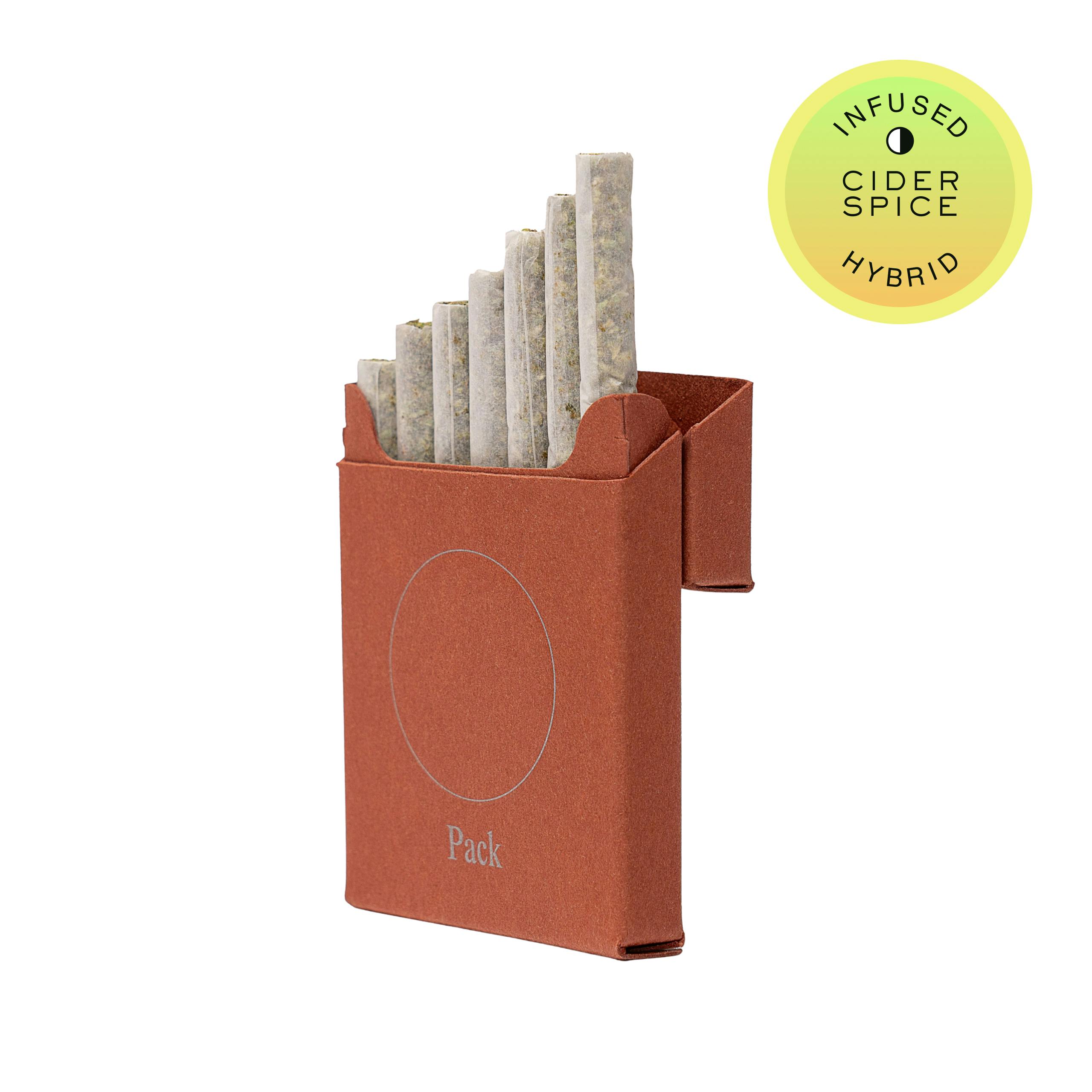 Hudson Cannabis Cider Spice | Hash Infused | 7pk - PRE_ROLLS cannabis product, 1/8oz