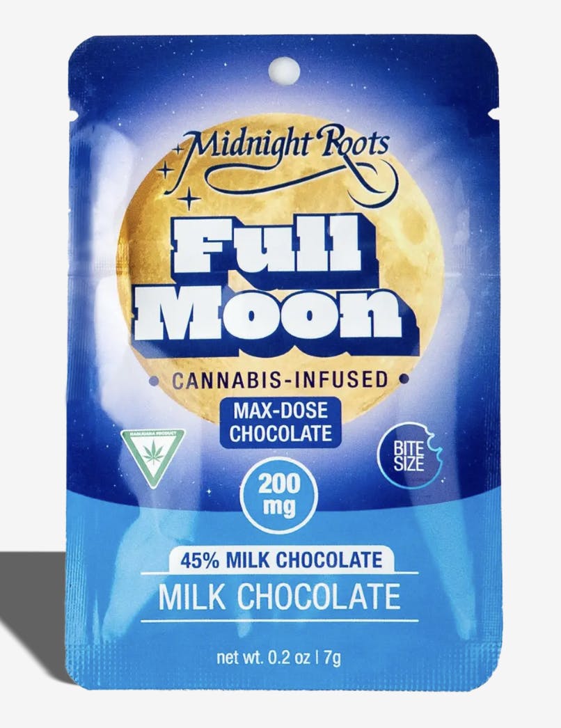 Midnight Roots | Milk Chocolate Full Moon 200mg | Edibles | The Ouid Shop