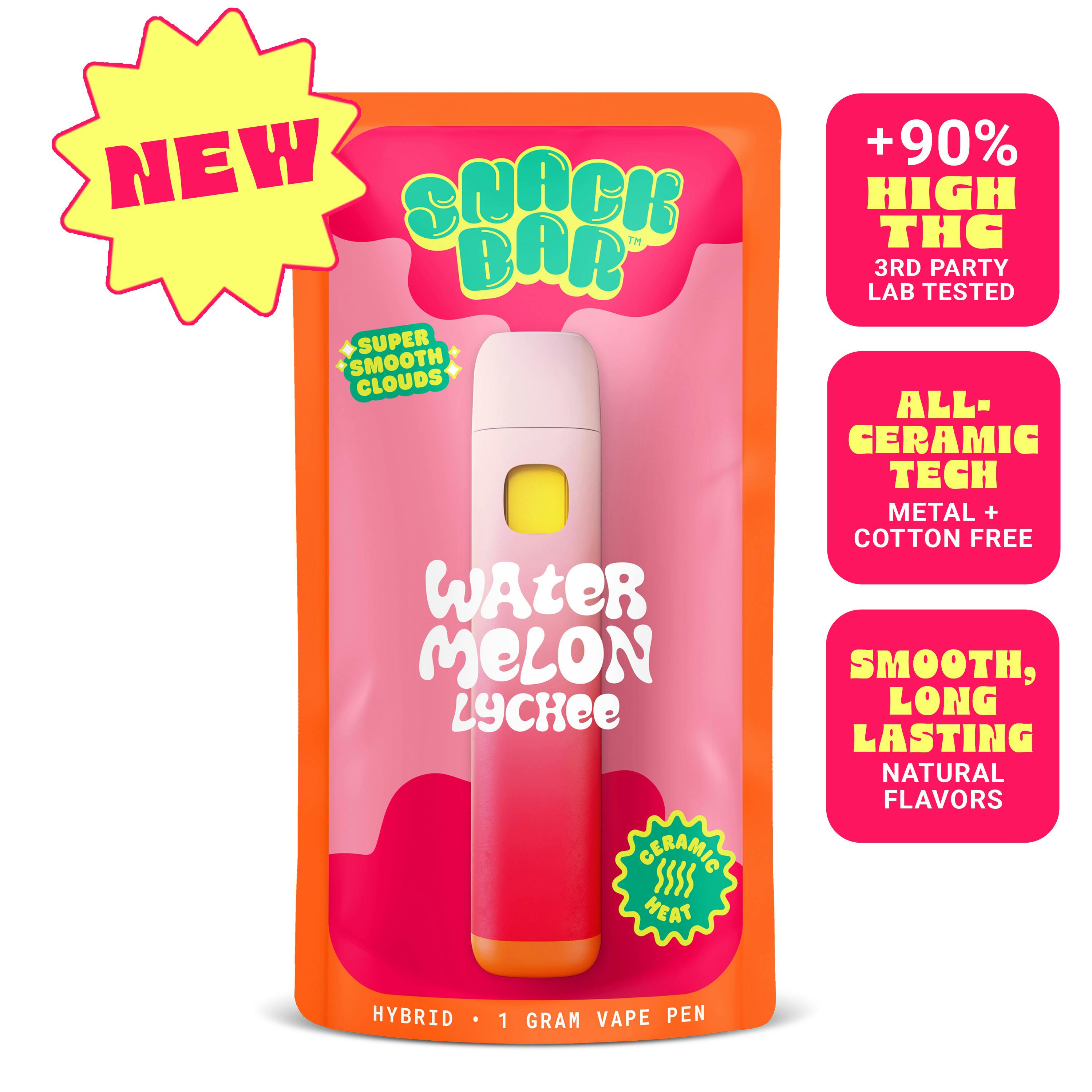 Product SNACKBAR 1G Ceramic Vape - Watermelon Lychee