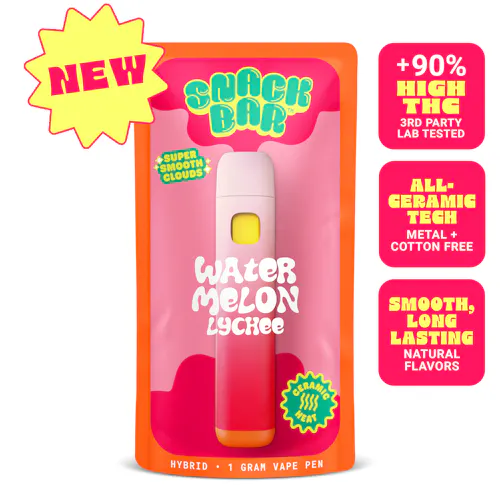 SNACKBAR  – Watermelon Lychee – Disposable 1g-active