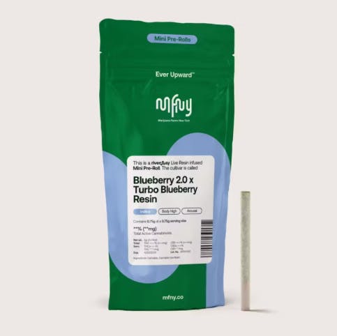 Blueberry 2.0 x Turbo Blueberry Live Resin Infused Pre-Roll | .75g | 1 pk