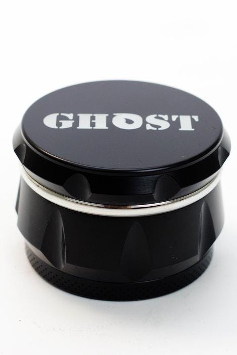 GHOST - 4 parts black herb grinder - Silver