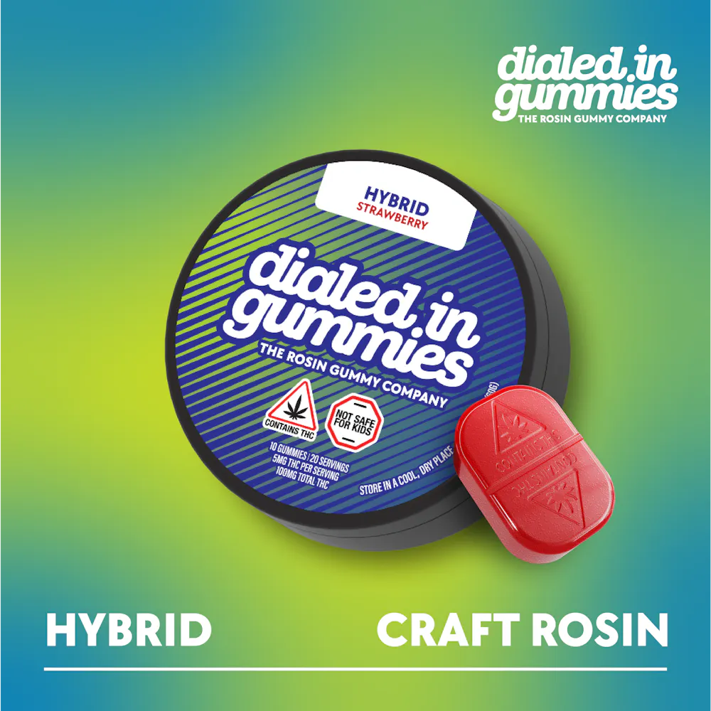 Product 100mg - Strawberry - Rosin Gummies (10pk)