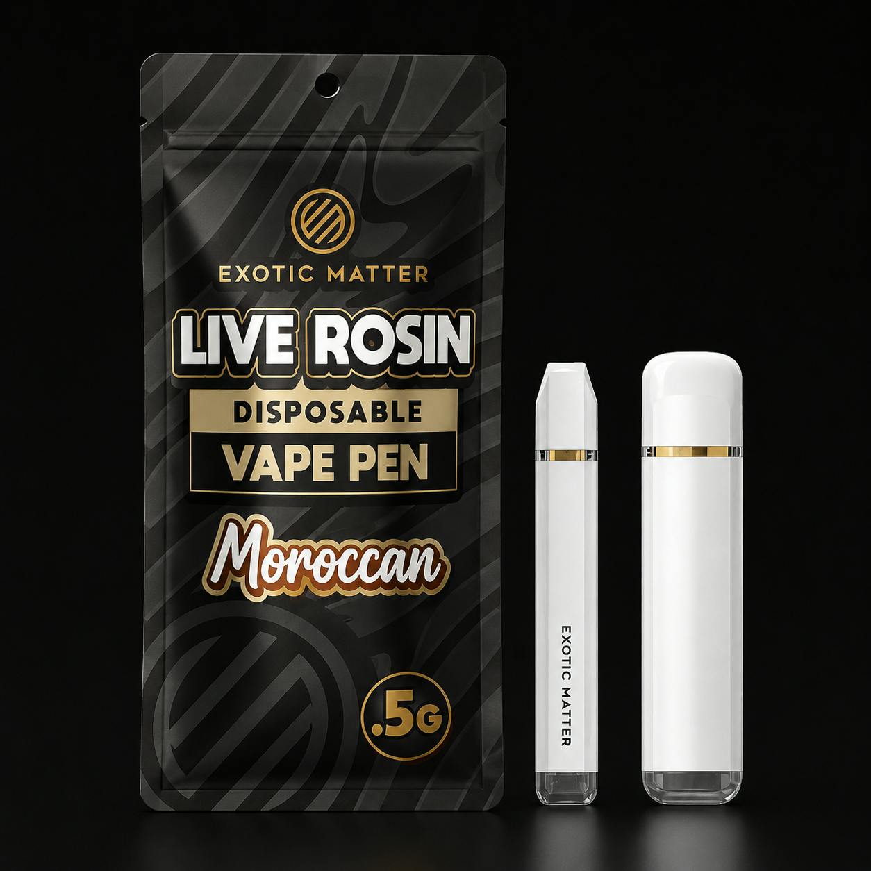Exotic Matter - .5g Hash Rosin Disposable - Moroccan
