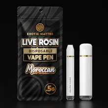 Exotic Matter - .5g Hash Rosin Disposable - Moroccan