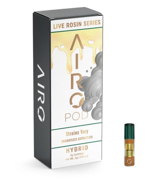 Product DF Airo Live Rosin Cartridge - Banana Do-Si x Papaya .5g (Hybrid)