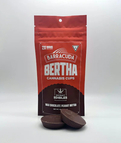 Barracuda - 200mg Bertha Cups - Milk Chocolate Peanut Butter