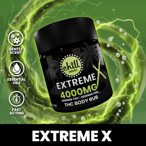 Chill Medicated | EXTREME X Body Rub 2000mg THC : 2000mg CBD-1