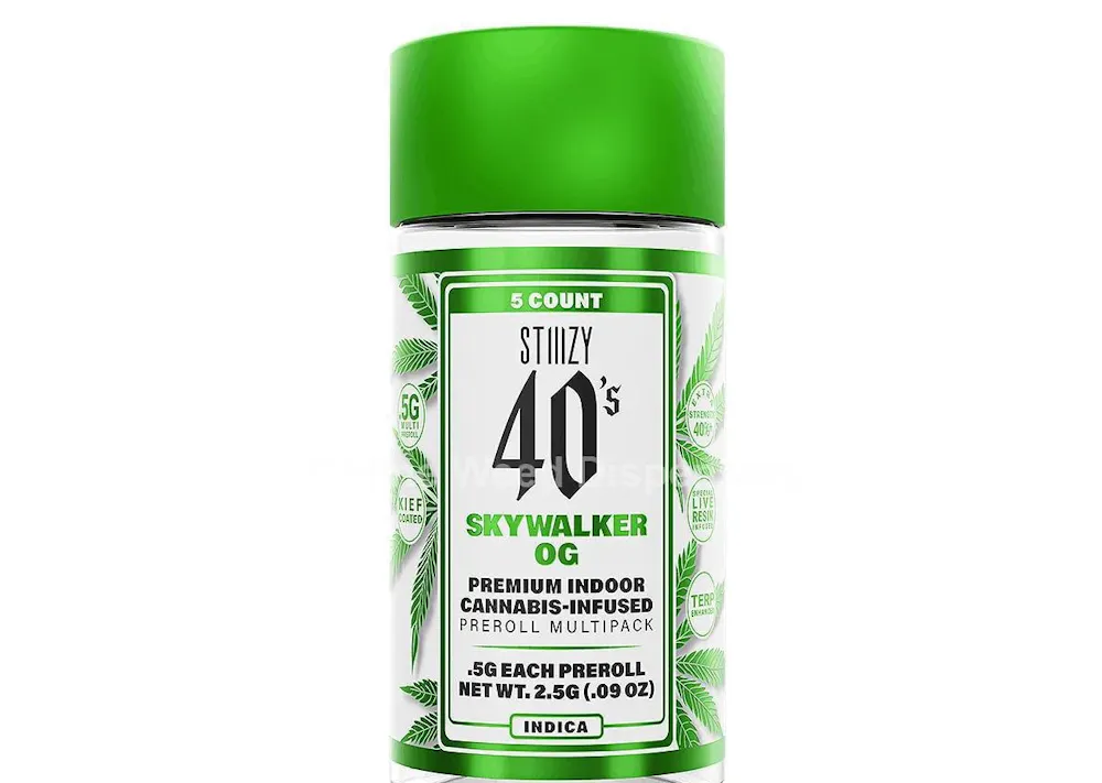 Product Stiiizy - Skywalker OG - 2.5g - 5pk - 40s Infused Prerolls