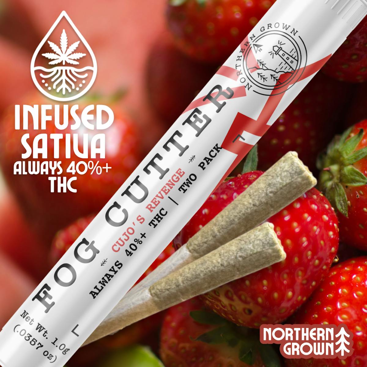 Photo of Northern Grown Fog Cutter Cujo’s Revenge Infused Pre-roll 0.5g (2PK)