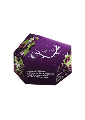 Wyld | 100mg THC / 100mg CBD / 100mg CBN Gummy | Boysenberry (Indica)