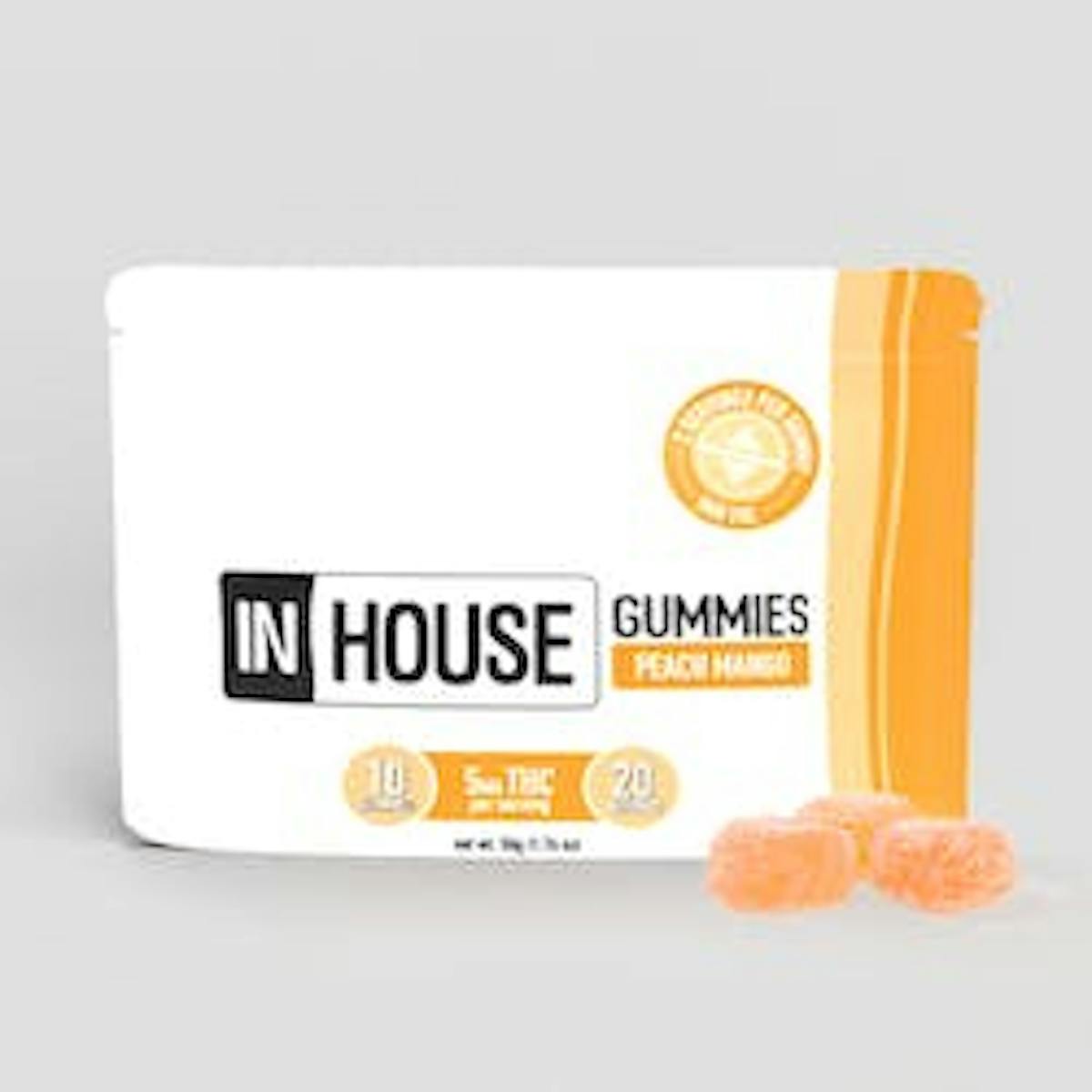 Photo of Peach Mango 100mg Gummies InHouse