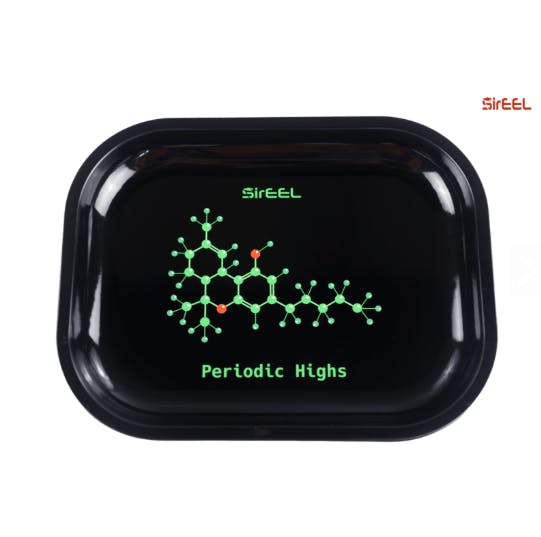 Product: SirEEL | Metal Rolling Tray (Periodic Highs) - 7" x 5.5"