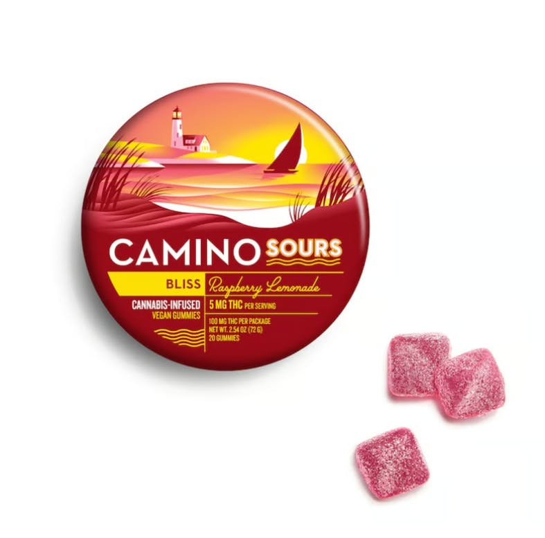 Product 5mg Sour Raspberry Lemonade Gummies 20pk
