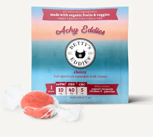 10mg Achy Cherry (THC:CBD:CBC) Chews /100mg-active