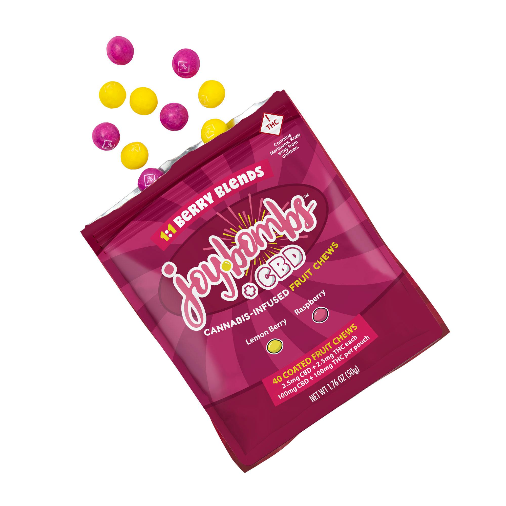 Joy Bombs THC + CBD 1:1 Berry Blends (40pk / 100mg THC) | LOVA - Edgewater  (Rec)