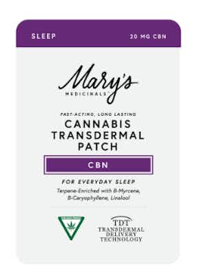 Product: CBN Sleep Patch | Mary's Medicinals